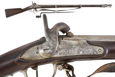 Militaria italiana, Fucile convertito a luminello mod. 1822T con baionetta