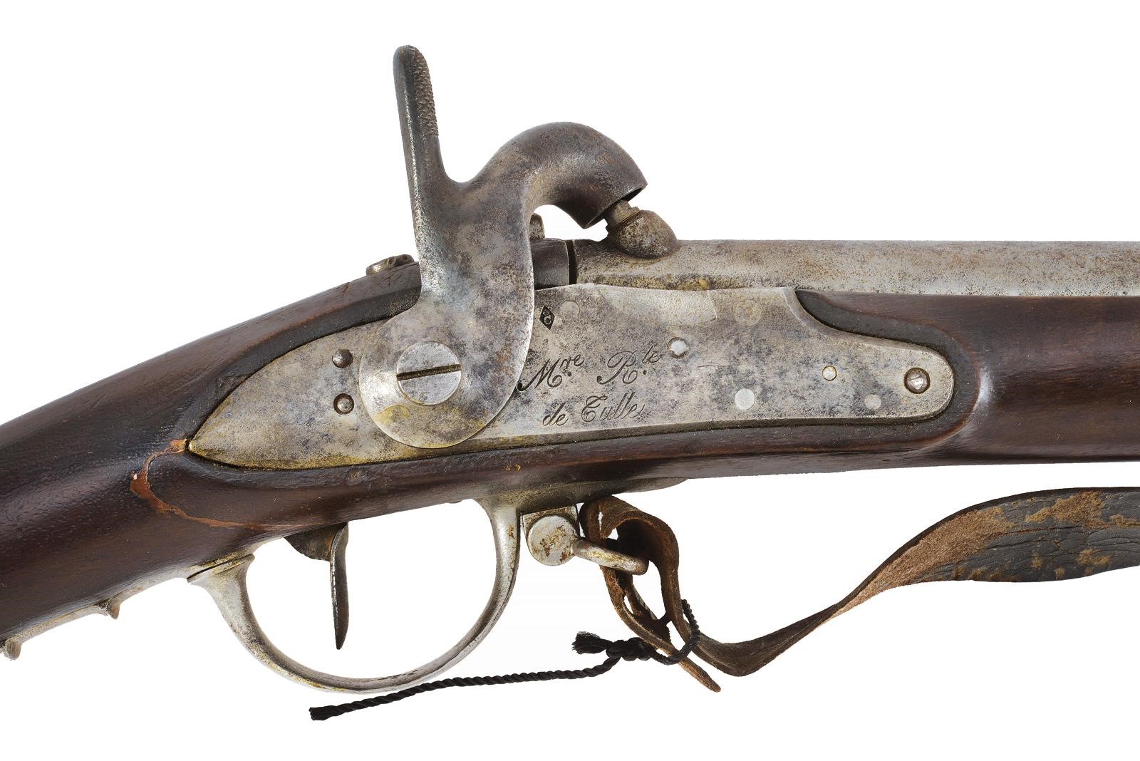 Militaria italiana, Fucile convertito a luminello mod. 1822T con baionetta