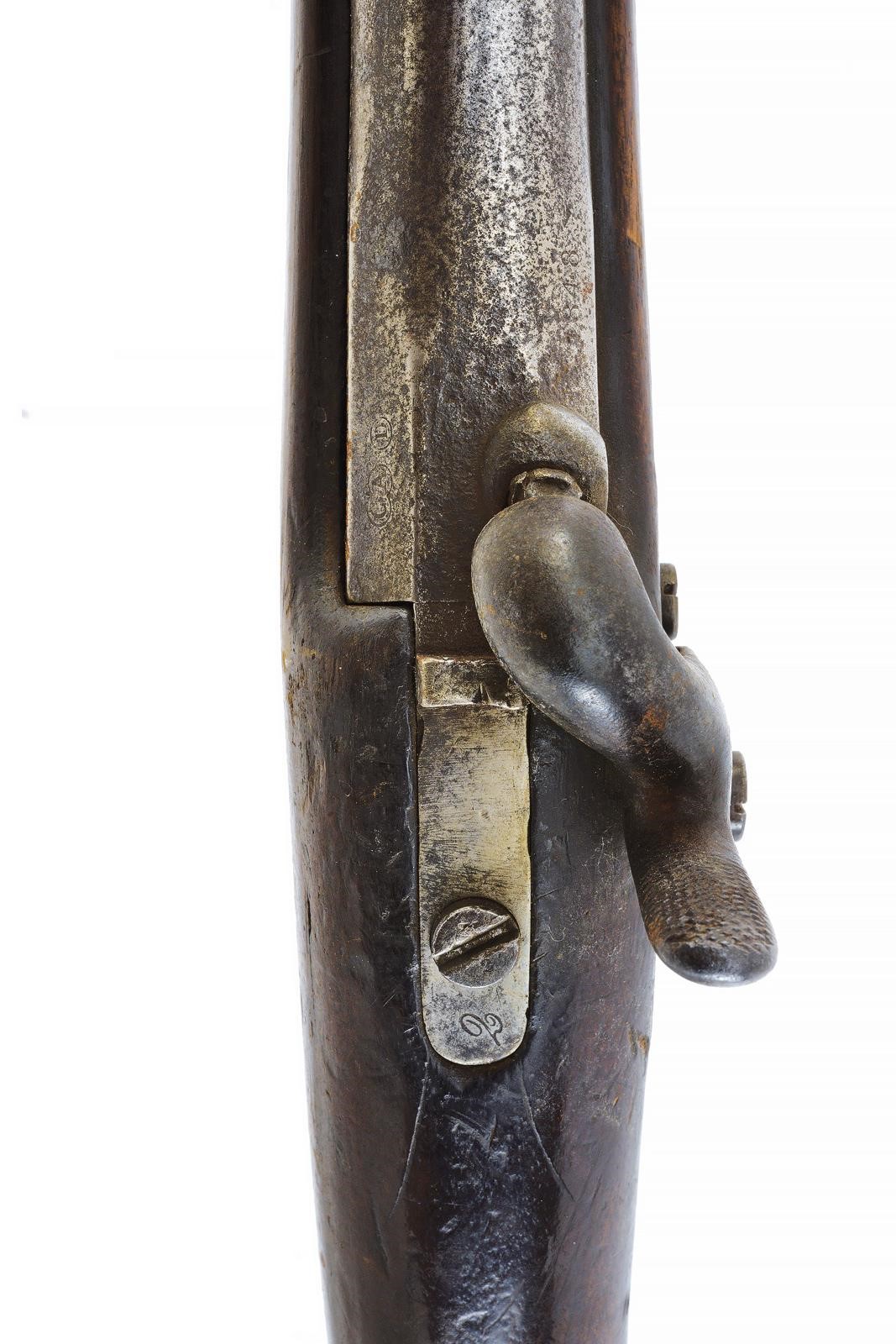 Arma da fuoco d’epoca, Fucile a luminello sul Mod. 1842, canna rigata e cal. 17 mm