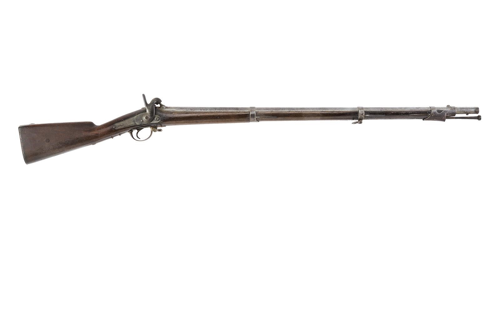 Arma da fuoco d’epoca, Fucile a luminello sul Mod. 1842, canna rigata e cal. 17 mm
