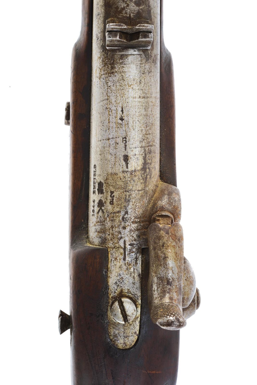 Enfield, Carabina Brunswick a luminello (Impero Britannico), canna con marcatura “ENFIELD 1844”