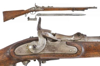 Fucile Jägerstutzen Mod. 1854/67 (Wanzel) con baionetta, otturatore Wänzel