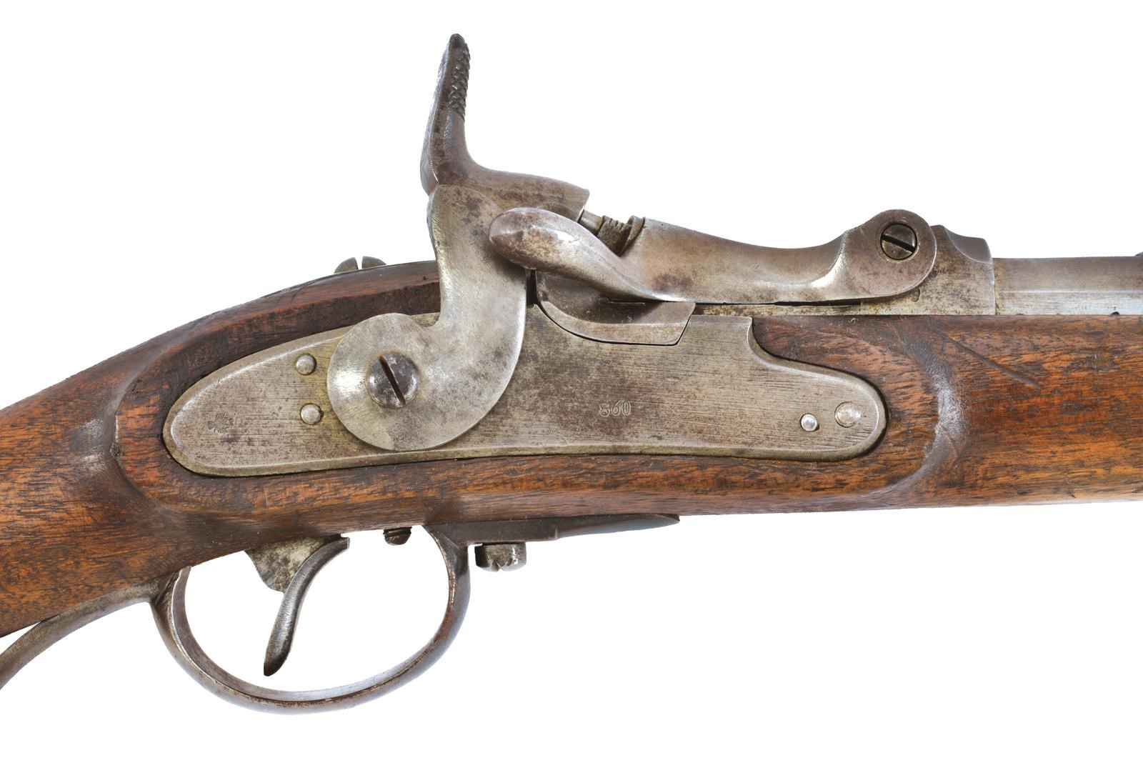 Fucile Jägerstutzen Mod. 1854/67 (Wanzel) con baionetta, otturatore Wänzel
