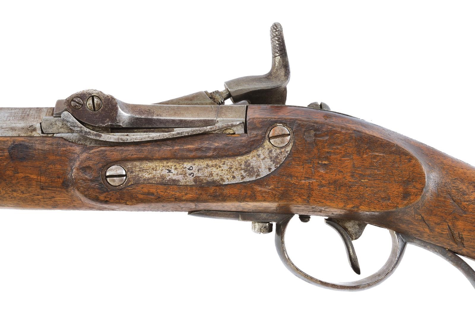 Fucile Jägerstutzen Mod. 1854/67 (Wanzel) con baionetta, otturatore Wänzel