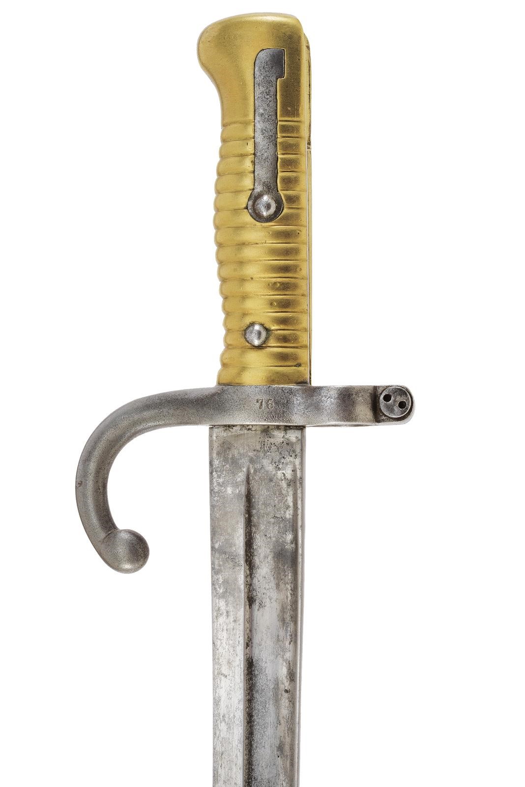 Fucile Chassepot Mod. 1866 con baionetta, canna rigata calibro 11 mm