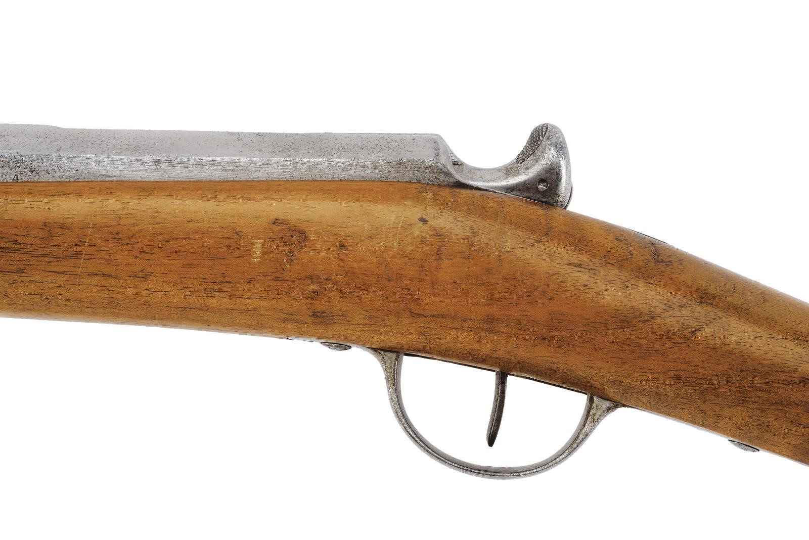 Fucile Chassepot Mod. 1866 con baionetta, canna rigata calibro 11 mm