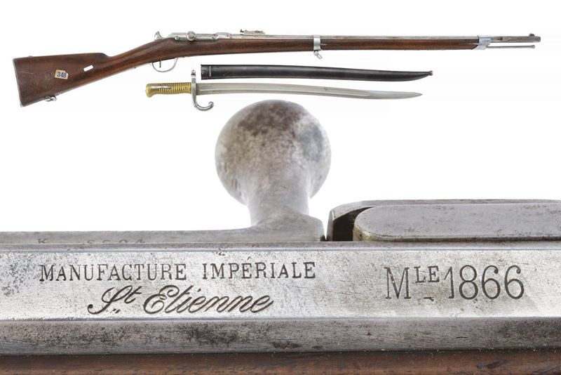 St. Etienne, Fucile Chassepot modello 1866 con baionetta