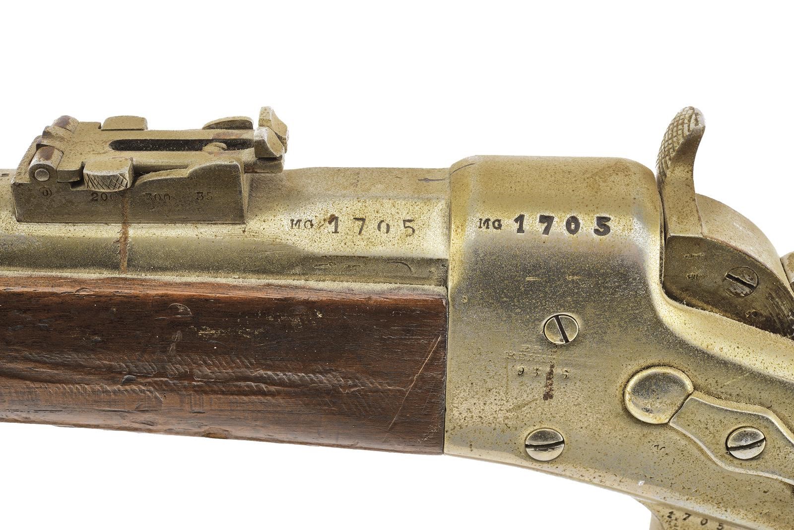 Fucile Remington per Guardia Palatina, canna rigata con punzonatura pontificia e banco di prova d...