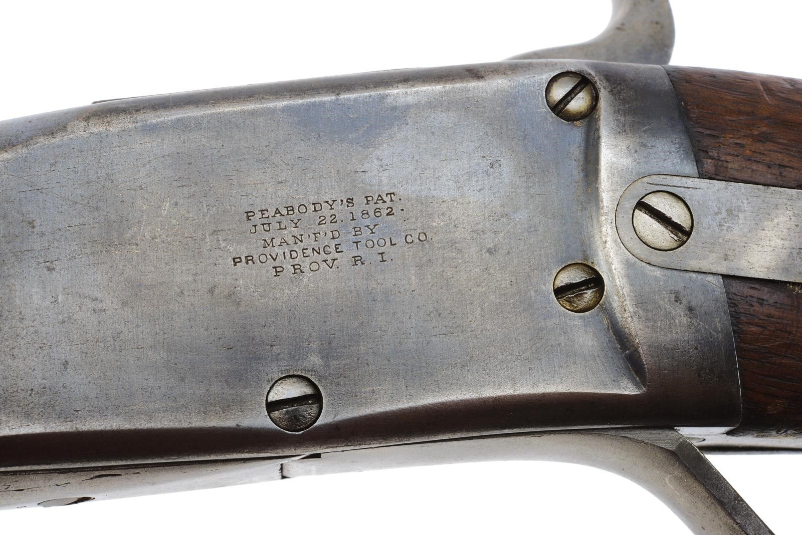Fucile Peabody a retrocarica, meccanica a blocco cadente, calibro 11 mm