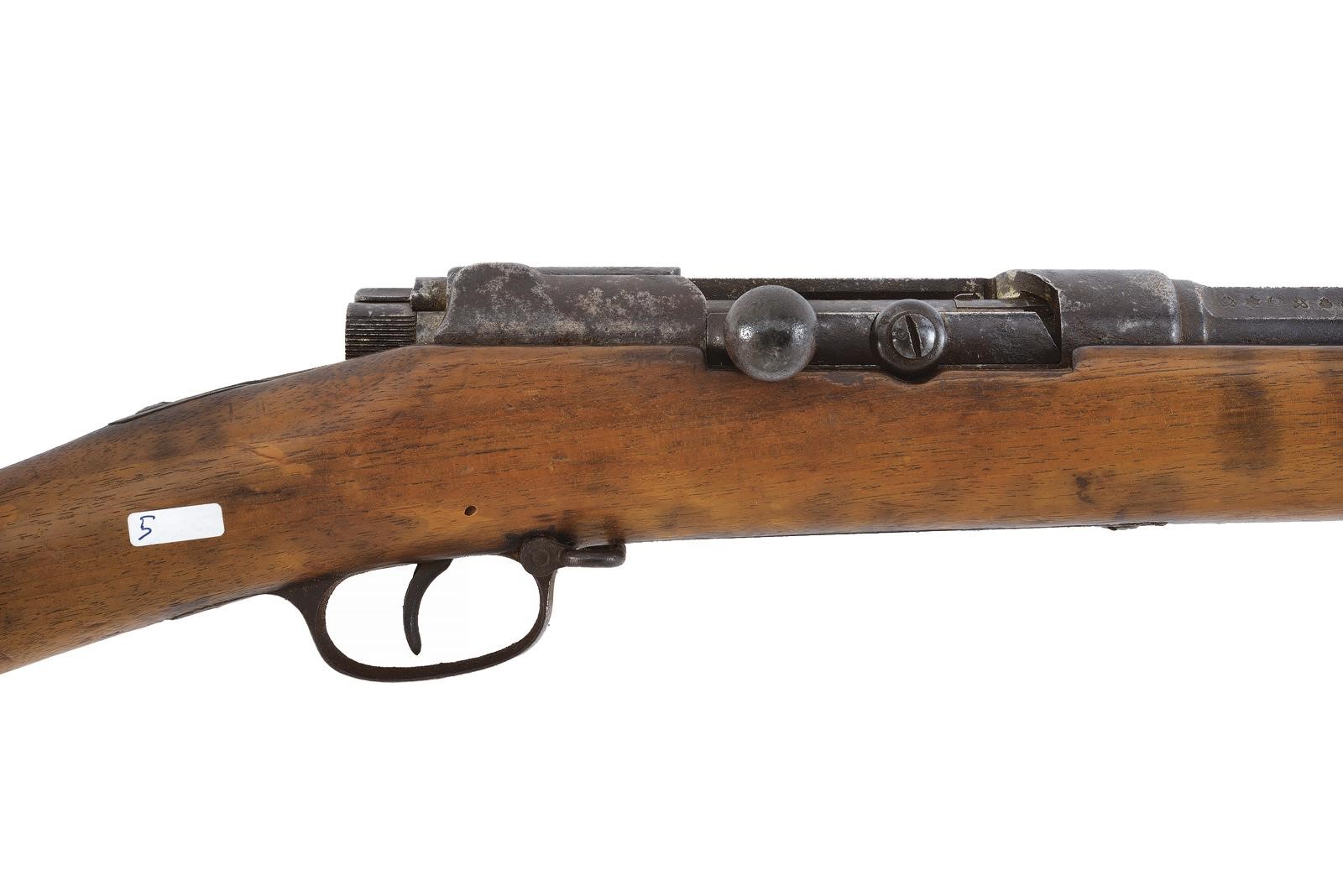 Mauser, Fucile Mod. 1887 (cal. 9 mm), canna rigata con mirino e alzo regolabile