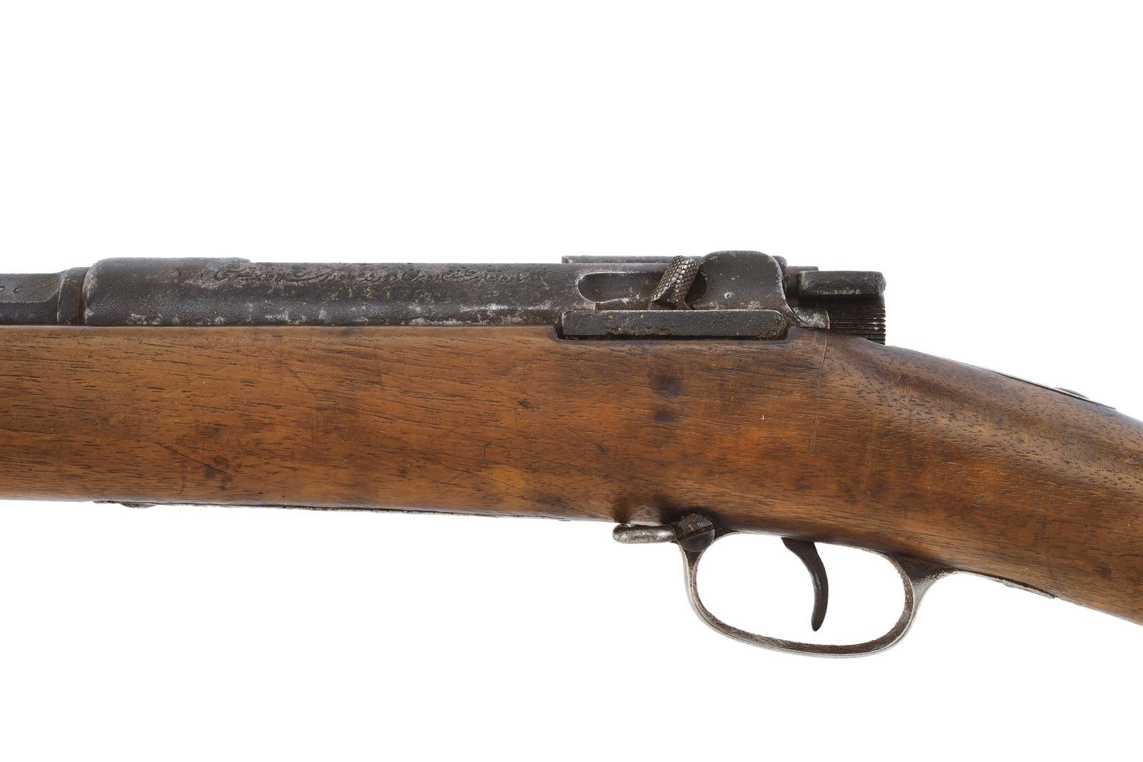 Mauser, Fucile Mod. 1887 (cal. 9 mm), canna rigata con mirino e alzo regolabile