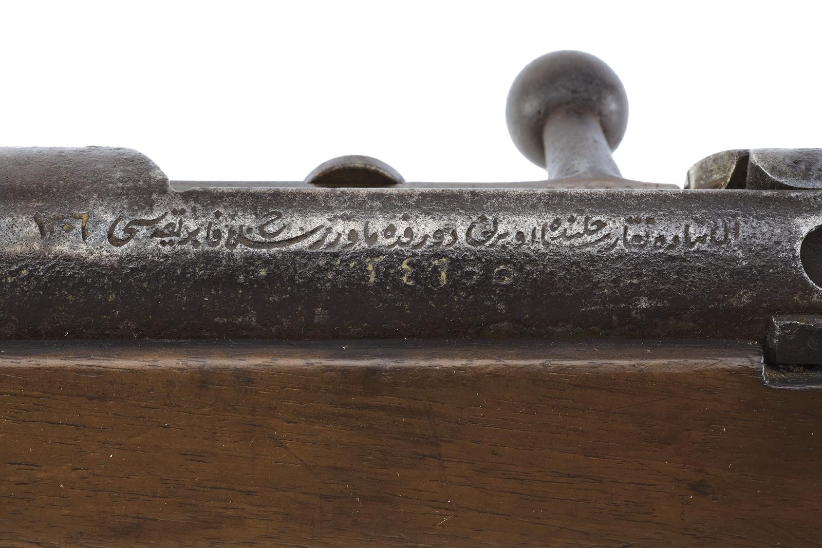Mauser, Fucile Mod. 1887 (cal. 9 mm), canna rigata con mirino e alzo regolabile