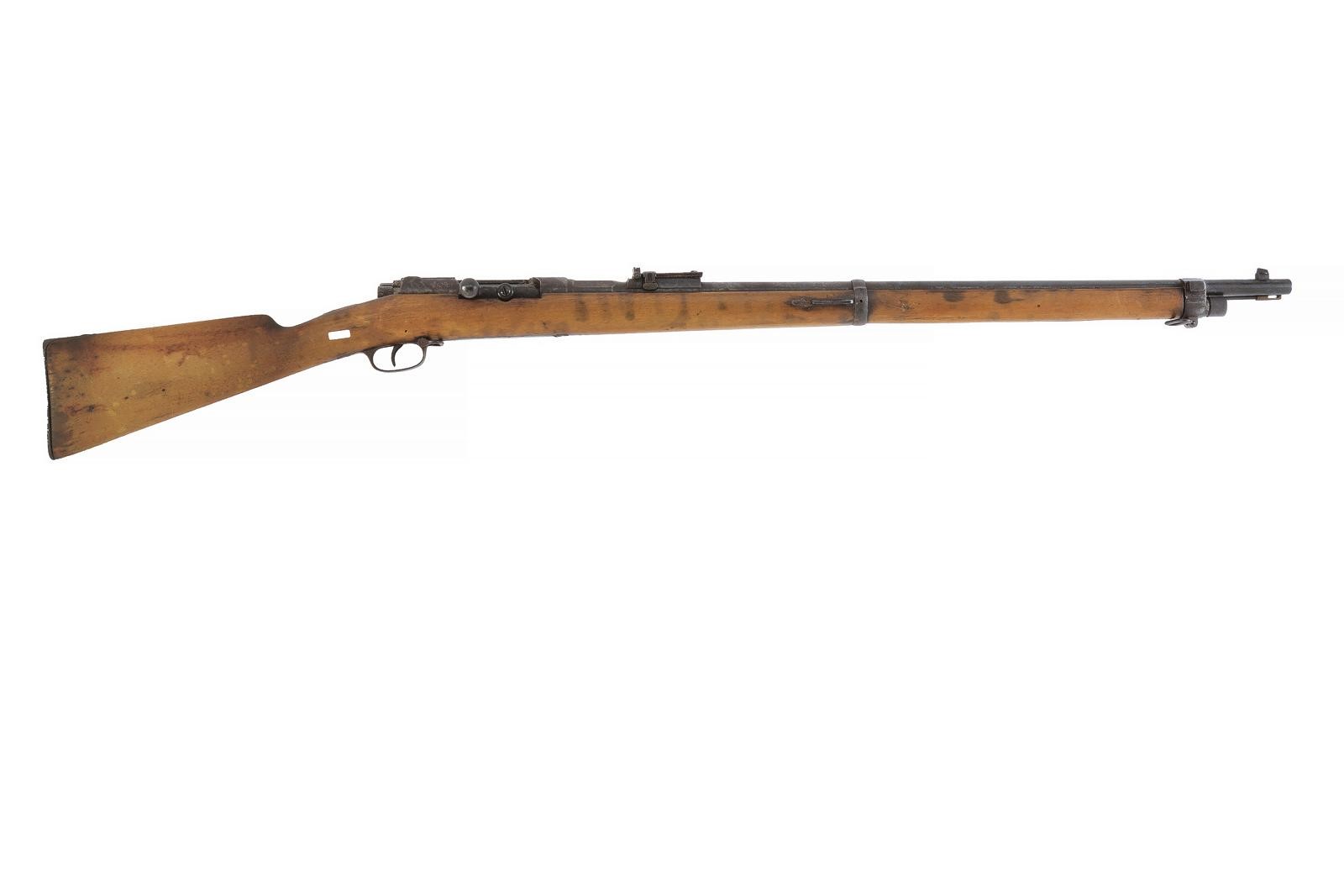Mauser, Fucile Mod. 1887 (cal. 9 mm), canna rigata con mirino e alzo regolabile