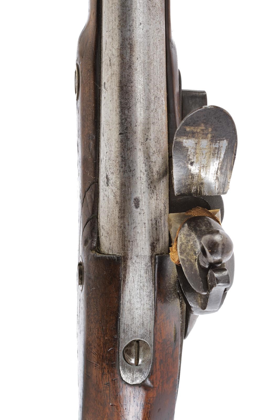 Inghilterra, Pistola a pietra focaia (calibro 16 mm), lunghezza 39 cm
