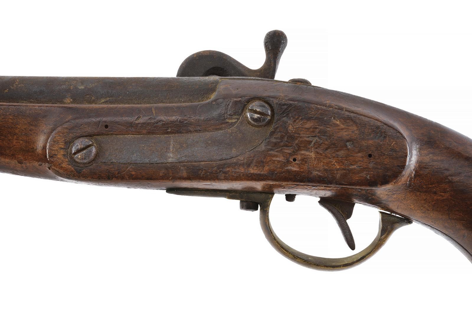 Militaria d’inizio XIX secolo, Pistola da cavalleria con sistema Augustin mod. 1851