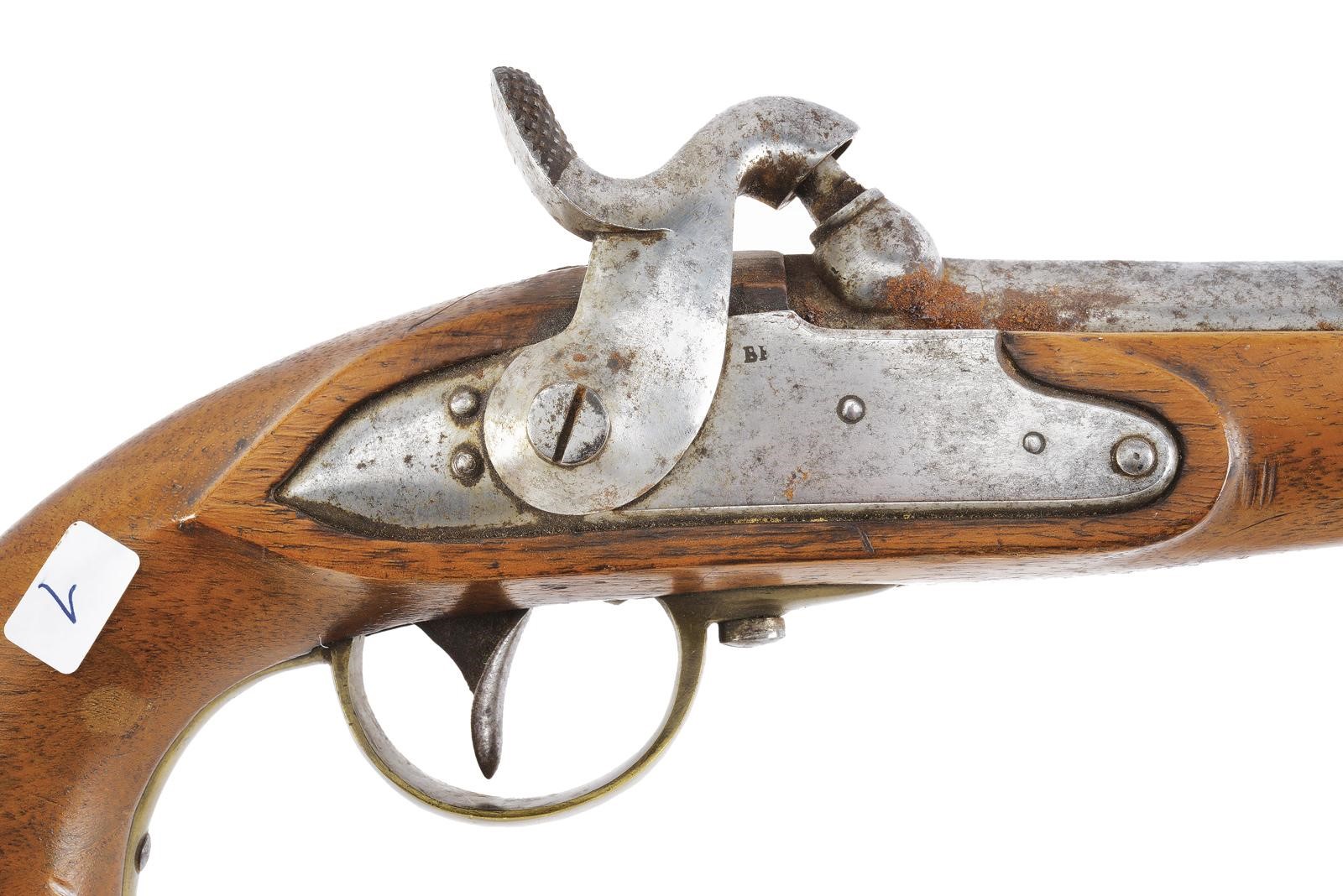Pistola a luminello da carabinieri, canna liscia in acciaio, calibro 14 mm