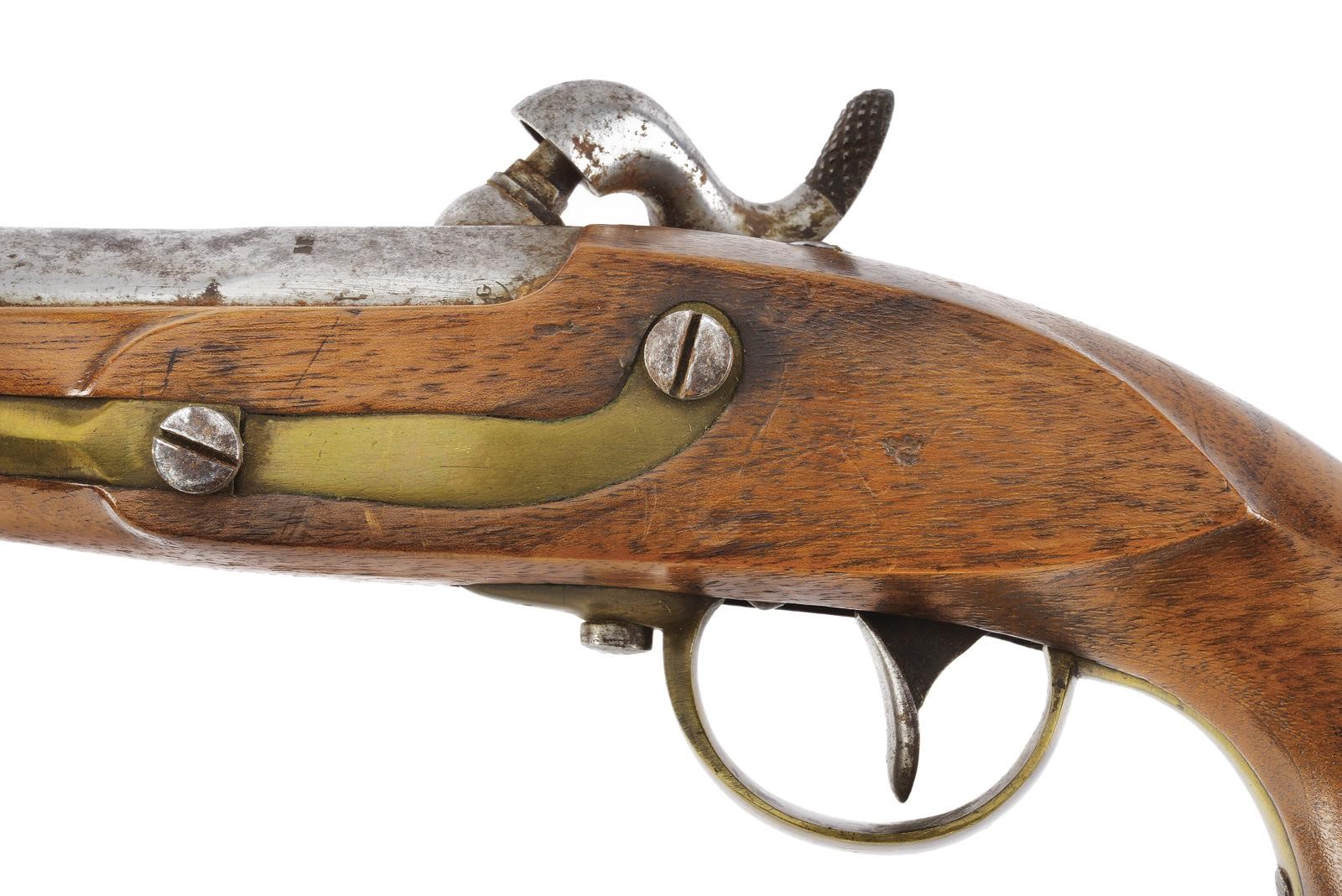 Pistola a luminello da carabinieri, canna liscia in acciaio, calibro 14 mm