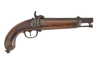 Pistola a luminello da lancieri, canna liscia a due ordini, cal. 18 mm