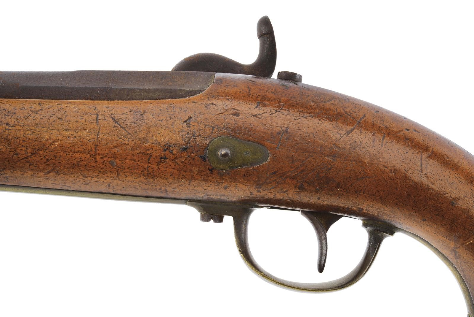 Pistola a luminello da lancieri, canna liscia a due ordini, cal. 18 mm