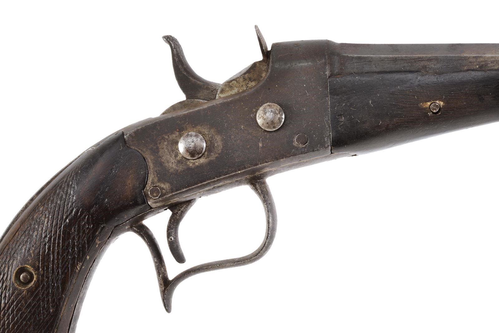 Militaria, Pistola sul tipo Remington Rolling Block, 11 mm
