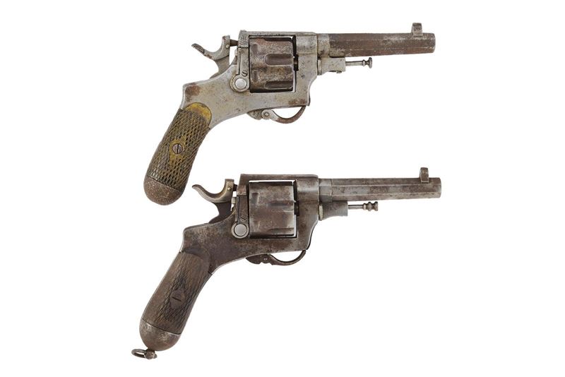 Lotto di due revolver Bodeo, Mod. 1889, calibro 10,35