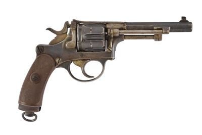 Schmidt Mod. 1882, revolver con tamburo scanalato a sei colpi, calibro 8 mm