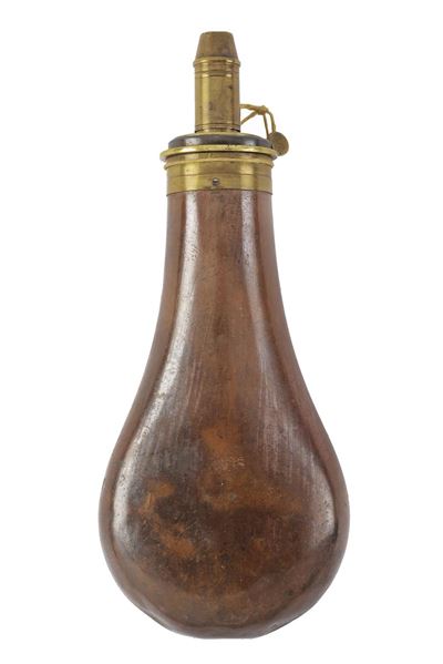 SYKES PATENT, Fiasca da polvere a serbatoio metallico con dosatore