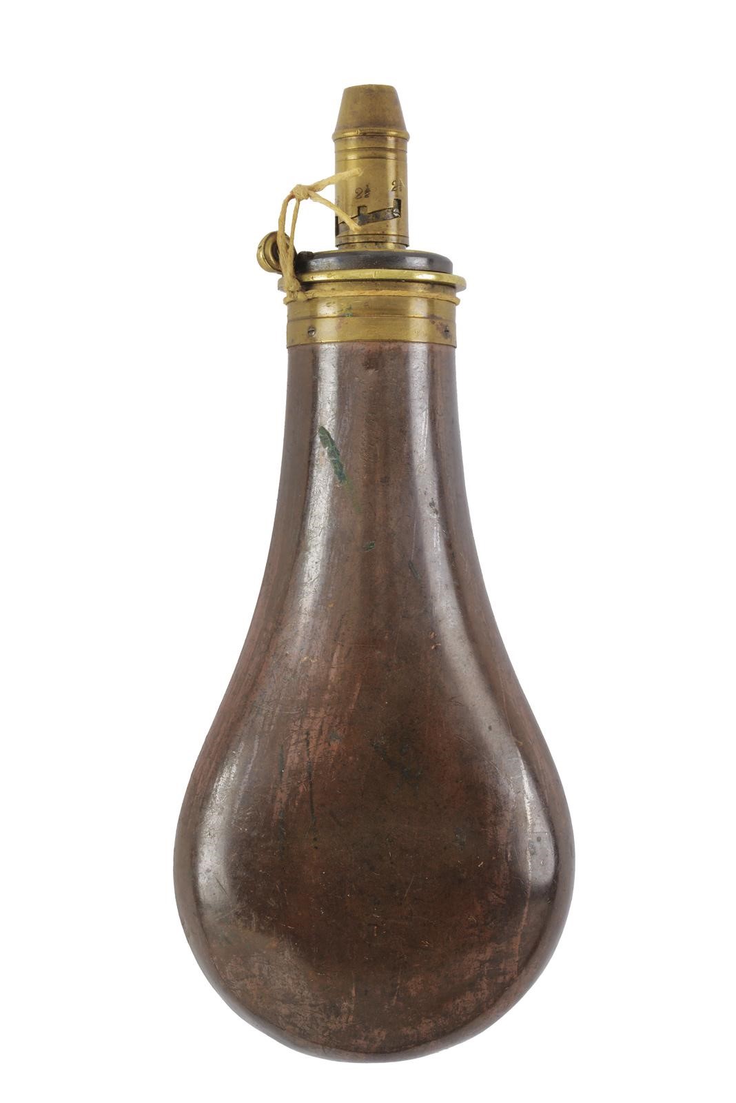 SYKES PATENT, Fiasca da polvere a serbatoio metallico con dosatore