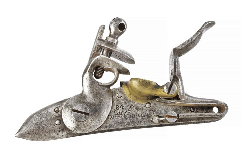 Batteria a pietra focaia per moschetto militare Mod. 1777, Francia