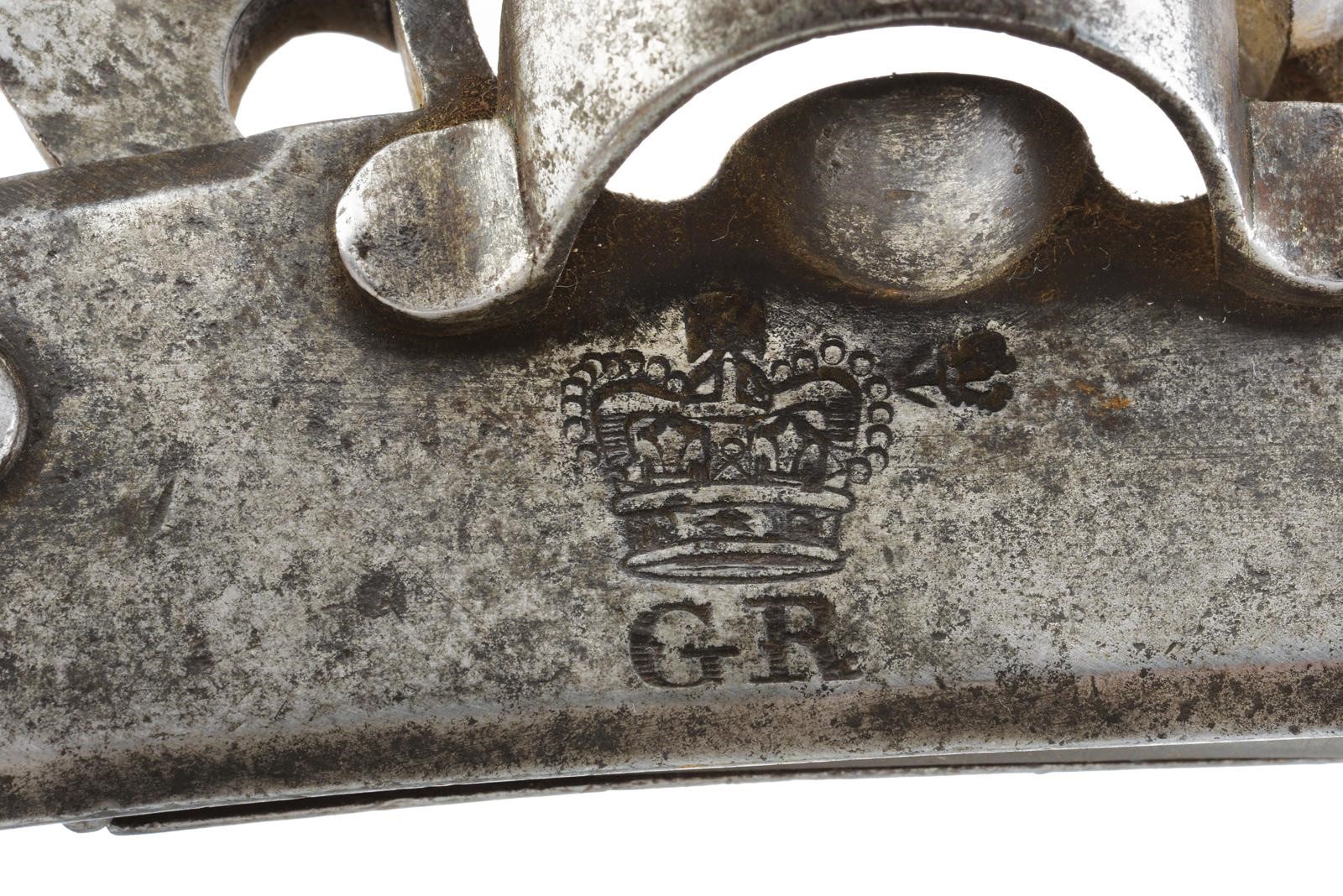 Impero Britannico, Batteria a pietra focaia per moschetto militare in ferro