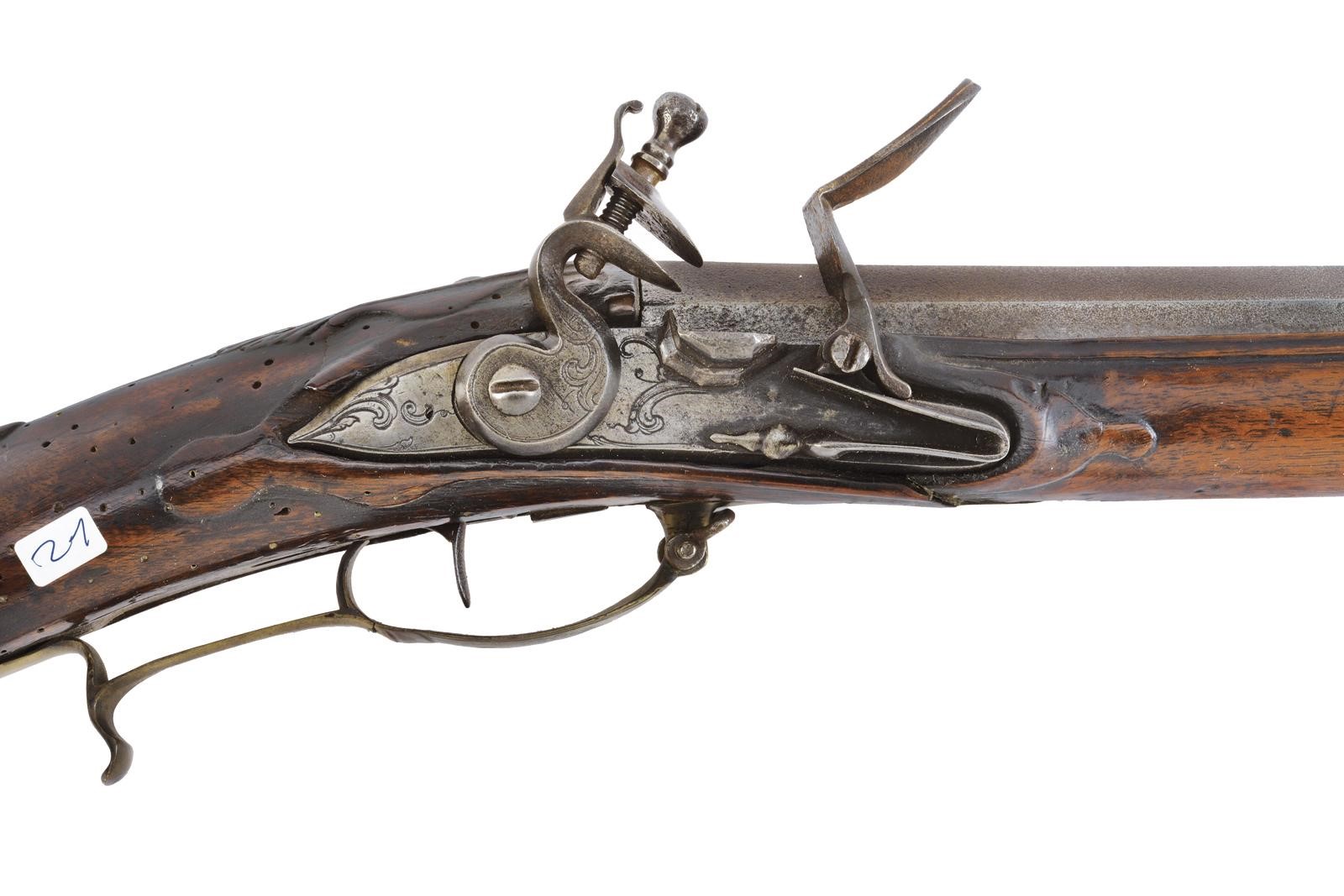 Arma da caccia a pietra focaia, carabina, canna rigata ottagonale (cal. 16 mm)