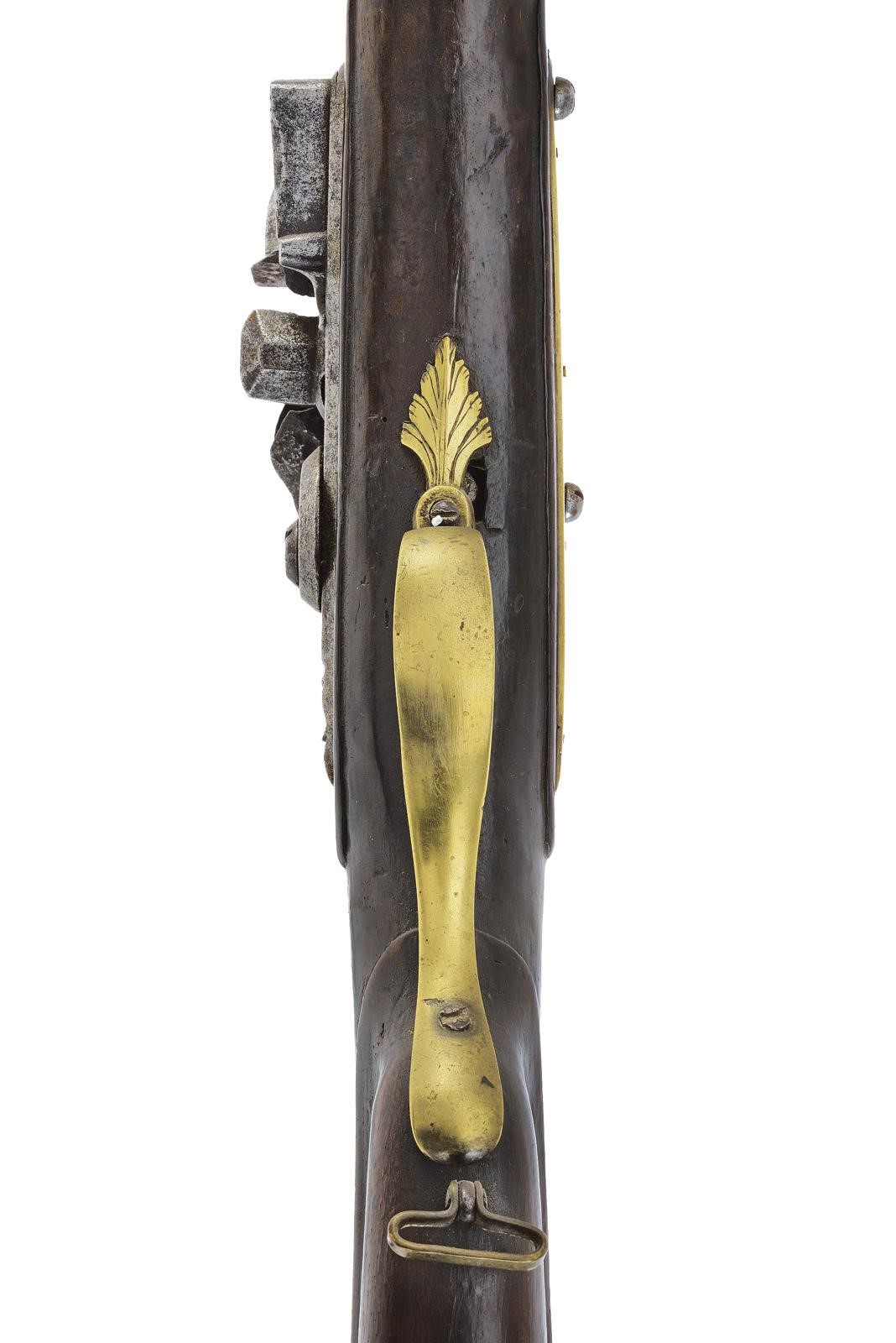 Italia, Fucile a pietra focaia composito, canna liscia tonda (cal. 18,5 mm), lunghezza 129 cm