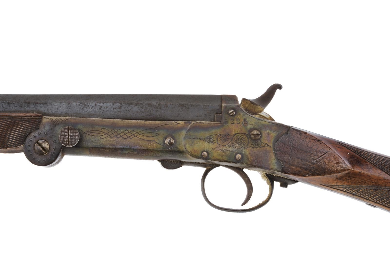 Arma da caccia a retrocarica, piccolo fucile con canna liscia calibro 13,5 mm