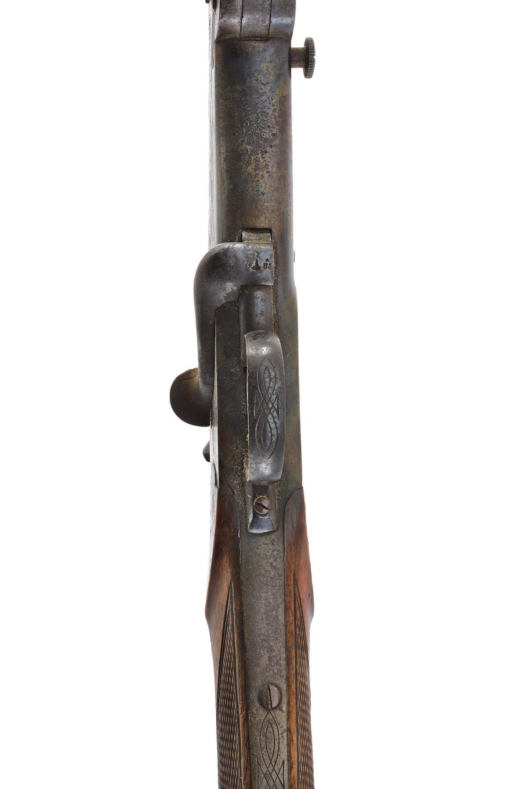 Arma da caccia a retrocarica, piccolo fucile con canna liscia calibro 13,5 mm