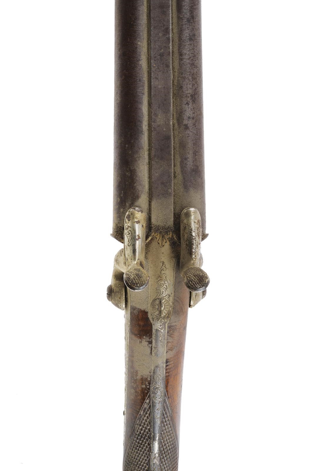 Doppietta a spillo, canne lisce in cal. 14 mm con bindella e mirino
