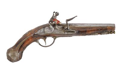 Arma ad avancarica a pietra focaia, Pistola a pietra focaia, canna liscia e cal. 12 mm