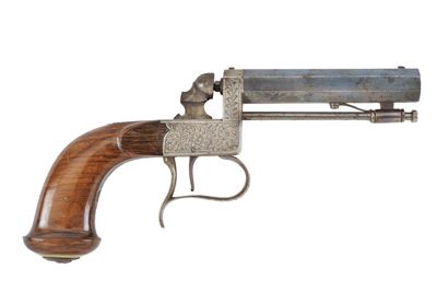 Alexander Francotte (marcatura “AF”), Pistola a luminello da sala, calibro 5 mm (in volata)
