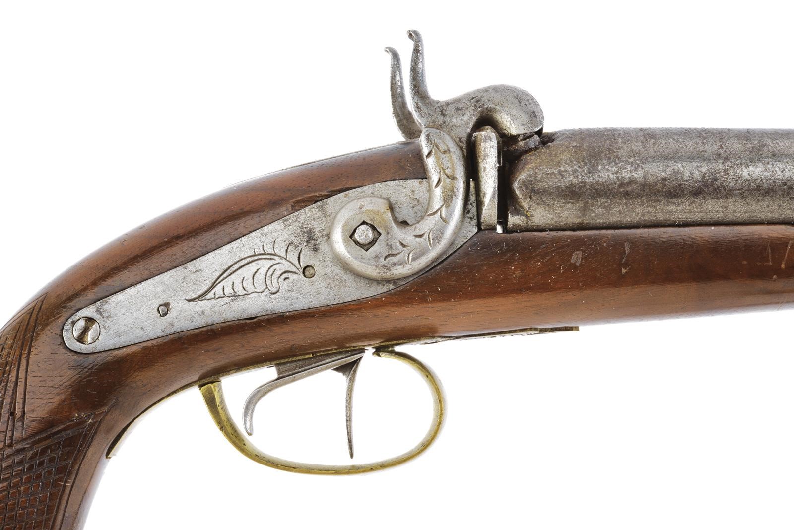 Pistola a luminello a due canne, lunghezza 35,5 cm