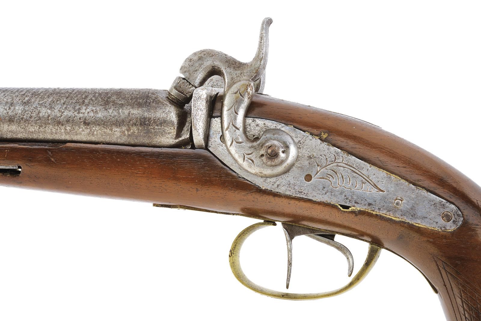 Pistola a luminello a due canne, lunghezza 35,5 cm
