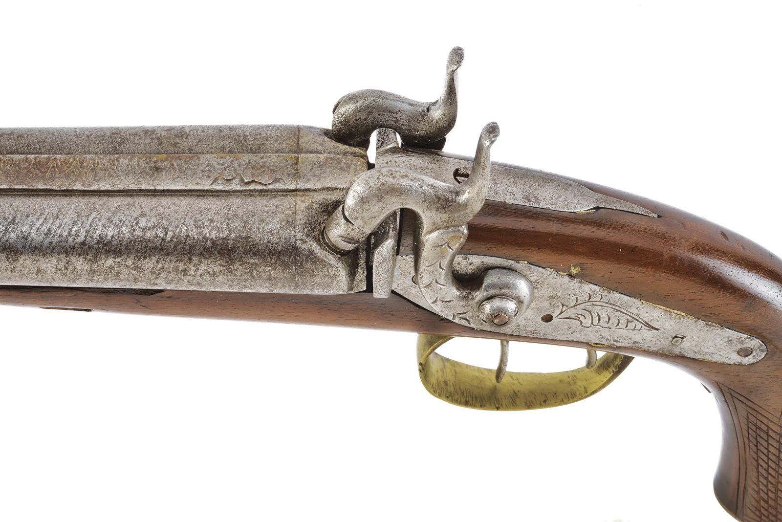 Pistola a luminello a due canne, lunghezza 35,5 cm