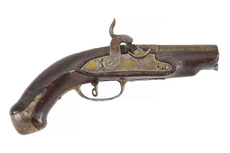 Pistola a luminello, canna liscia a due ordini (cal. 10 mm), lunghezza 22 cm