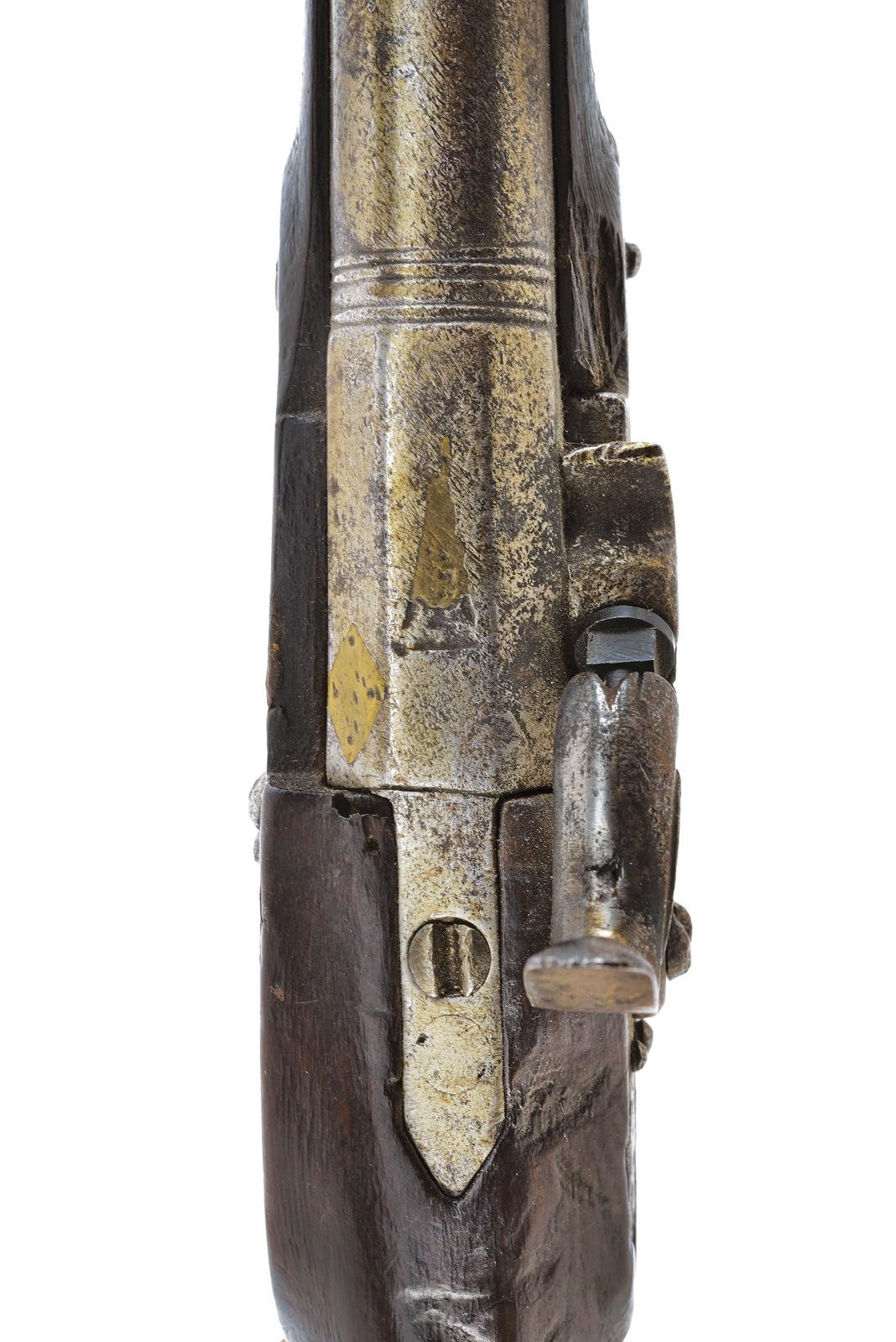 Pistola a luminello, canna liscia a due ordini (cal. 10 mm), lunghezza 22 cm