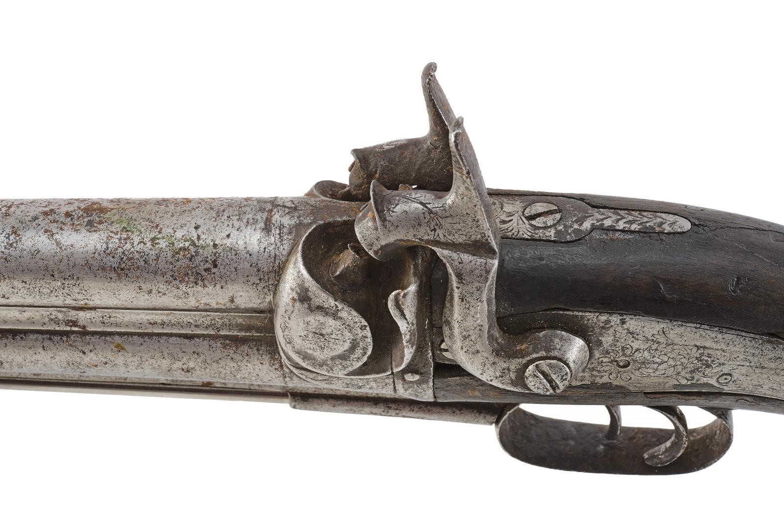 Arma da fuoco, pistola a canne sovrapposte a luminello, cal. 15 mm