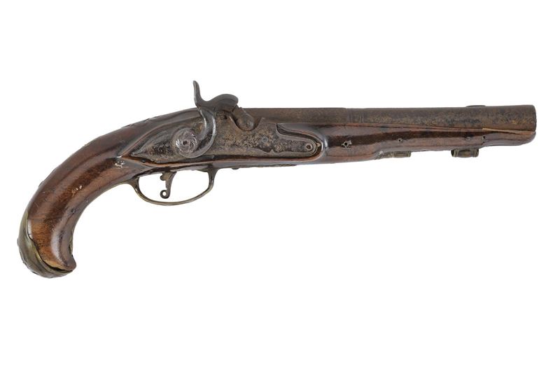 Arma da fuoco d’epoca, pistola convertita a luminello