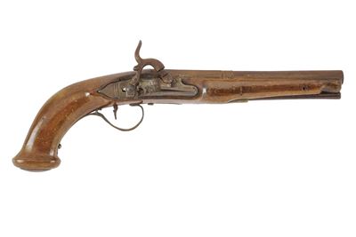 Arma da fuoco antica, Pistola composita a luminello (cal. 12 mm), canna liscia a due ordini