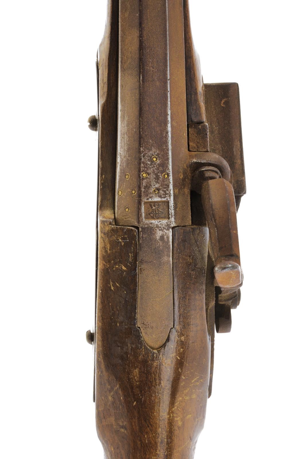 Arma da fuoco antica, Pistola composita a luminello (cal. 12 mm), canna liscia a due ordini