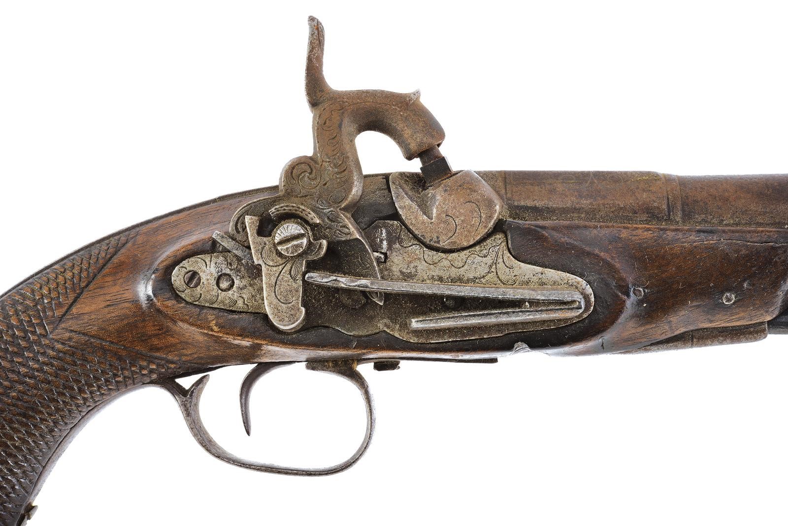 Arma da fuoco, pistola da viaggio alla “micheletta” a luminello, cal. 16 mm