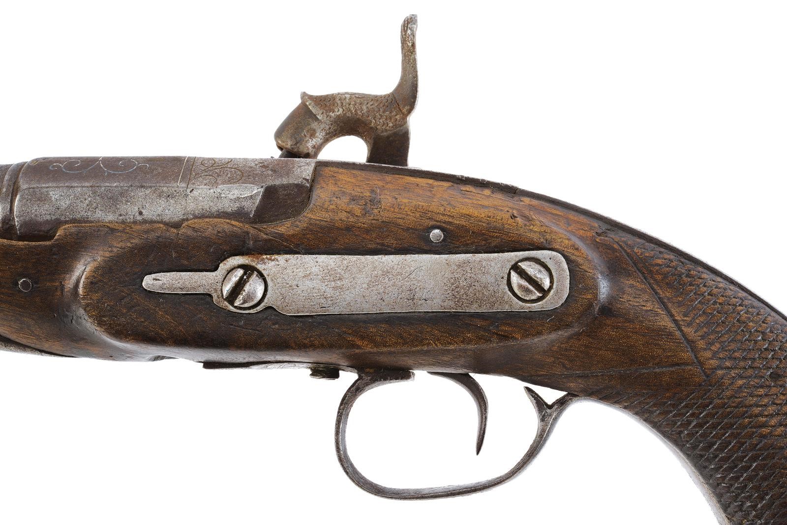 Arma da fuoco, pistola da viaggio alla “micheletta” a luminello, cal. 16 mm