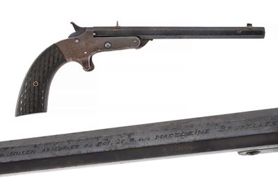 Jansen armurier du roi, Pistola a retrocarica da sala, cal. 5 mm