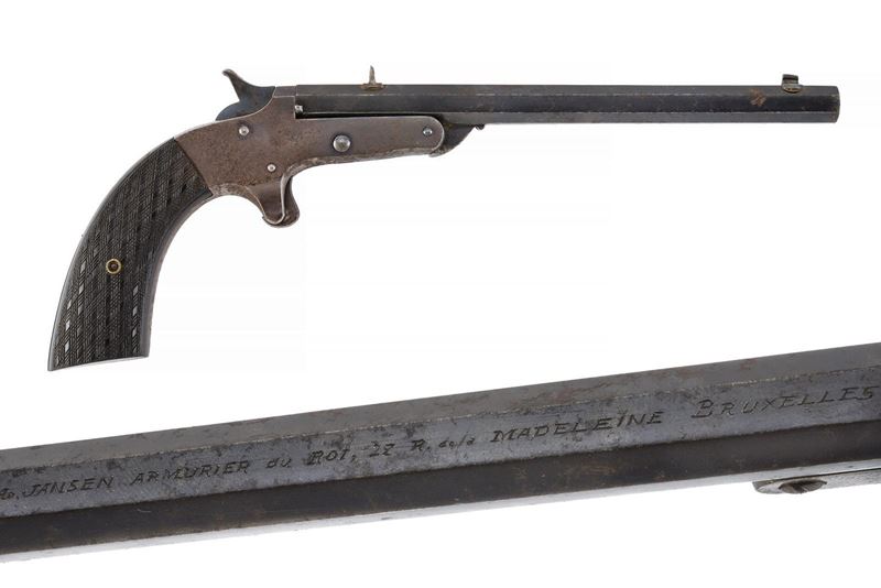 Jansen armurier du roi, Pistola a retrocarica da sala, cal. 5 mm